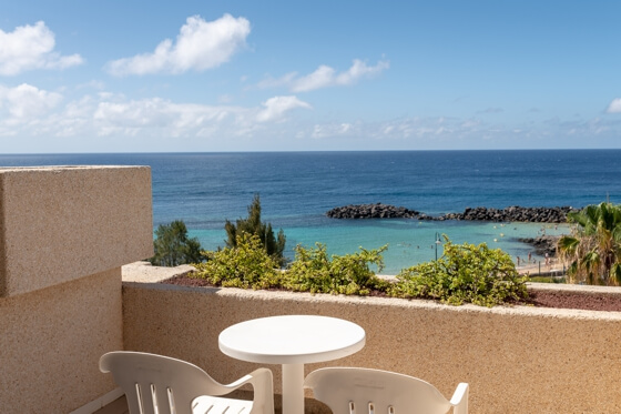 Terrasse Doppelzimmer Meerblick hotel grand teguise playa